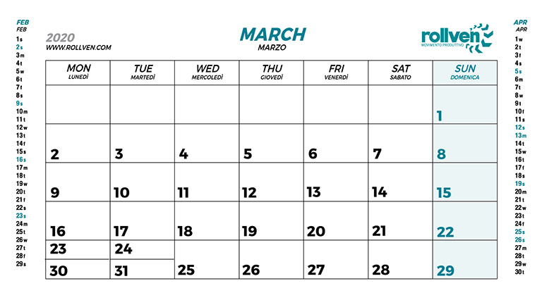 ROLL VEN Calendario